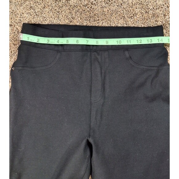 SPANKS ANKLE LEGGINGS JEGGINGS‎ Pull-On PANTS BLACK Size Large - Picture 5 of 7
